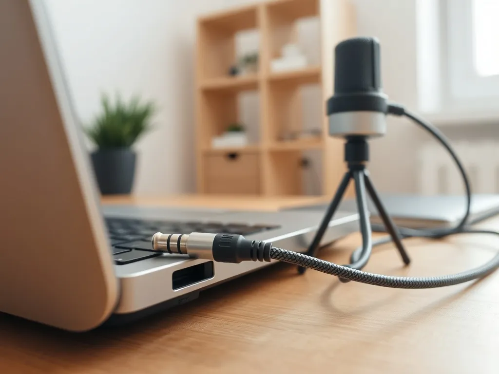 Jak podłączyć mikrofon do laptopa?