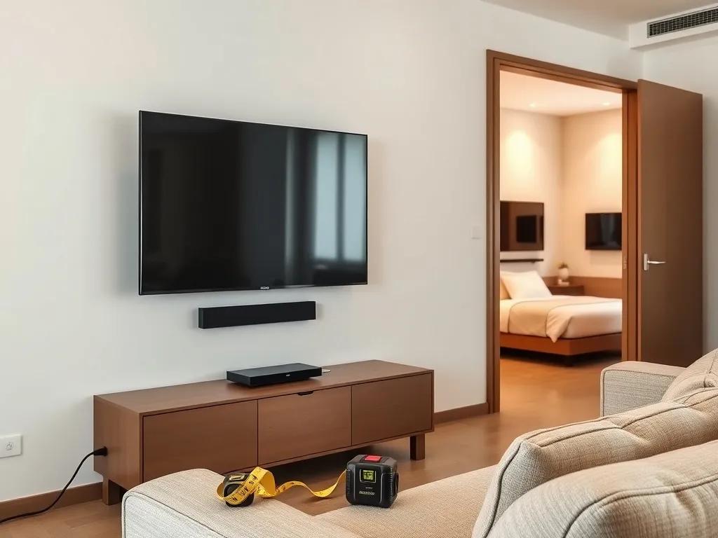 Na jakiej wysokości telewizor do salonu i sypialni?